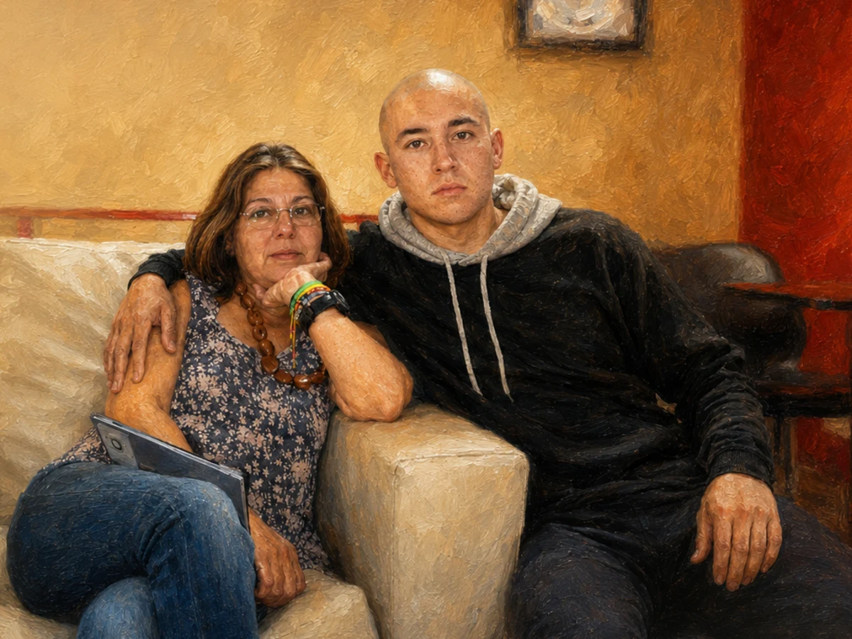 Retrato pictórico de Teresa y Javo juntos